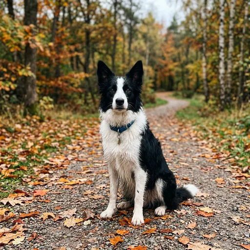 Photo of a border collie before it became a zombie dog